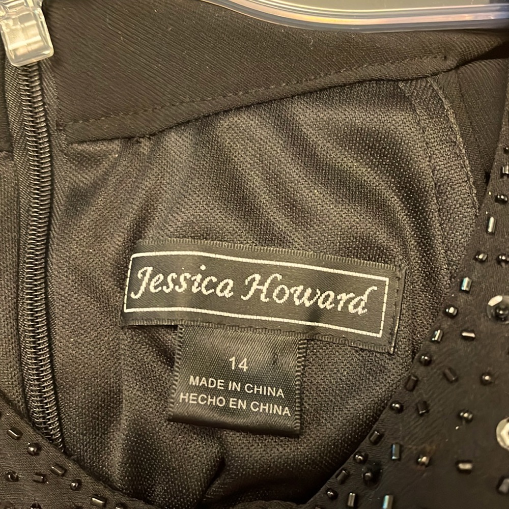 Black cocktail dress, size 14, never worn